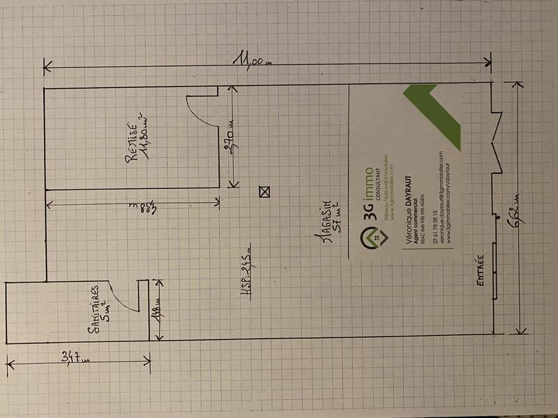 Local commercial - 74 m² - 2 pièces