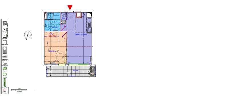 Appartement - 37 m² - 2 pièces
