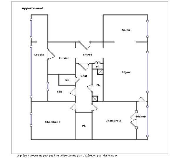 Appartement - 67 m² - 4 pièces