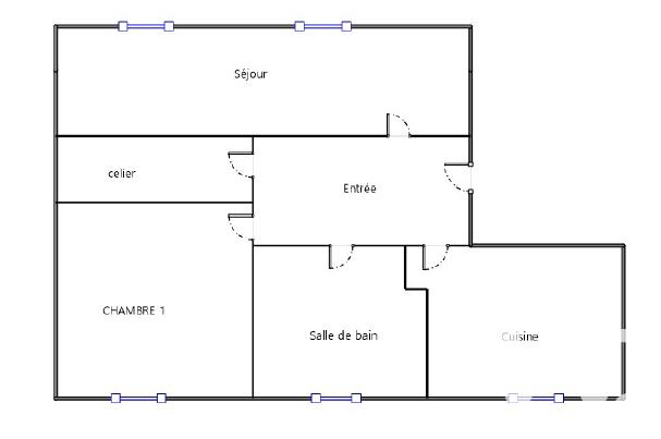 Appartement - 52 m² - 2 pièces