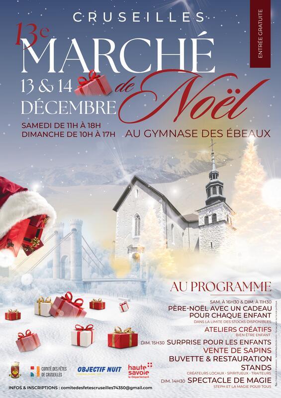 Le 13ᵉ marché de noël de cruseilles