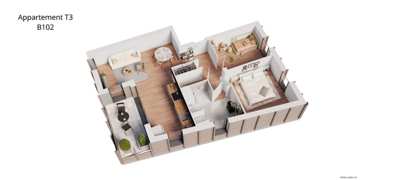 Appartement - 46 à 98 m² - 2 à 5 pièces