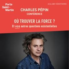 Conférence Charles Pépin - où trouver la force ? - Théâtre de la Porte Saint-Martin, Paris