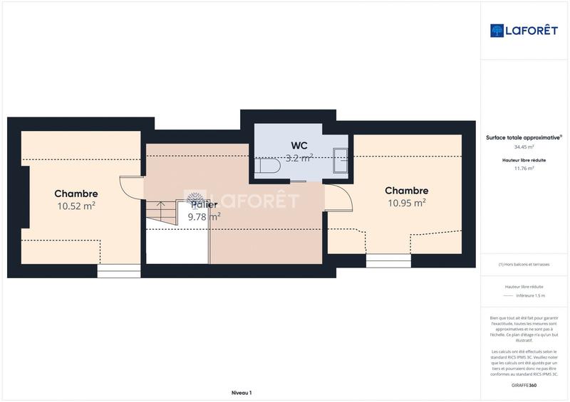 Maison traditionnelle - 90 m² - 4 pièces