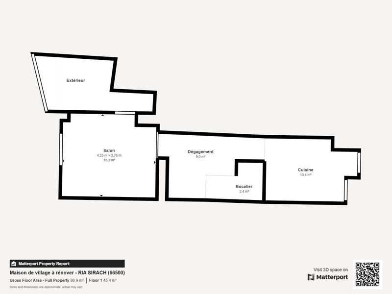 Maison de village - 53 m² - 3 pièces