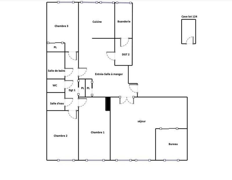 Appartement - 110 m² - 5 pièces