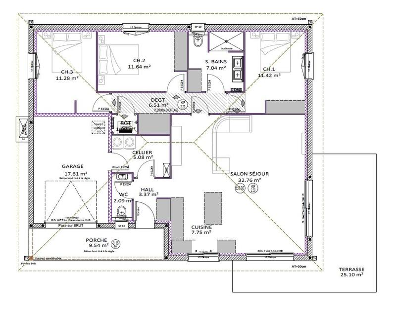 Maison - 100 m² - 4 pièces
