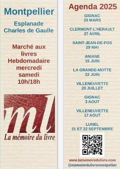 Marché aux livres - esplanade