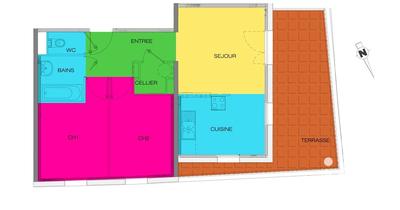 Appartement - 52 m² - 3 pièces