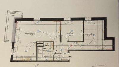 Appartement - 63 m² - 3 pièces