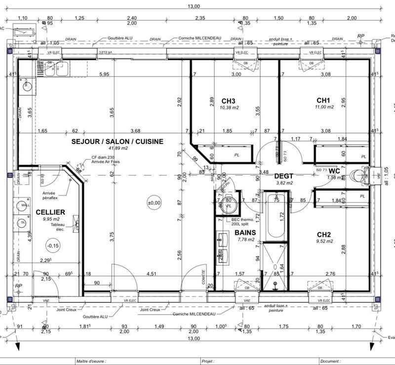 Maison - 95 m² - 4 pièces