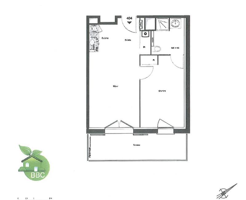 Appartement - 40 m² - 2 pièces