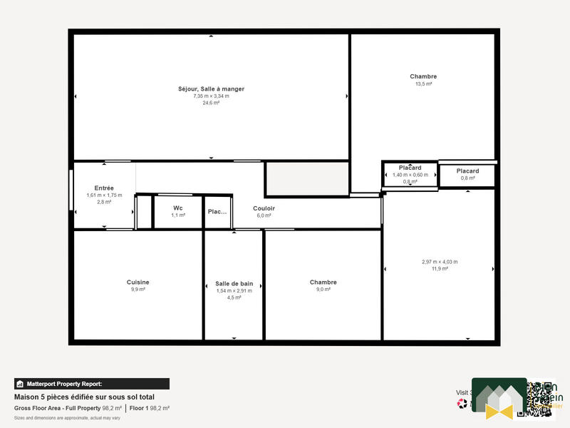 Maison - 86 m² - 5 pièces