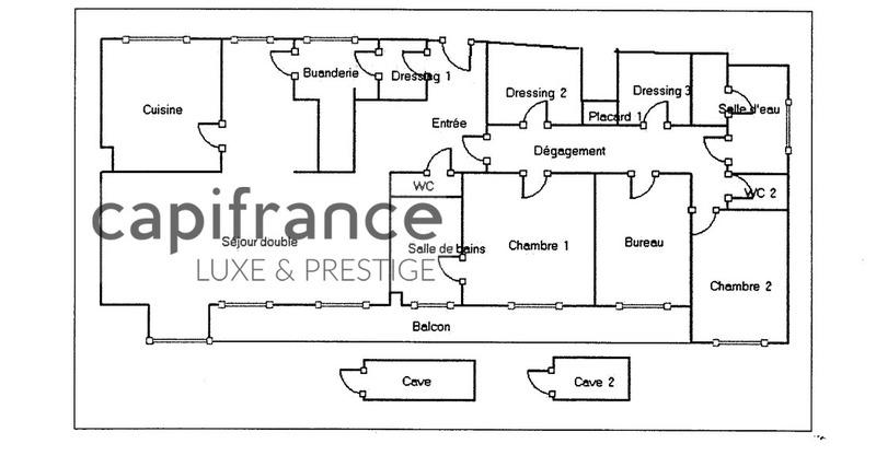 Appartement bourgeois - 174 m² - 6 pièces