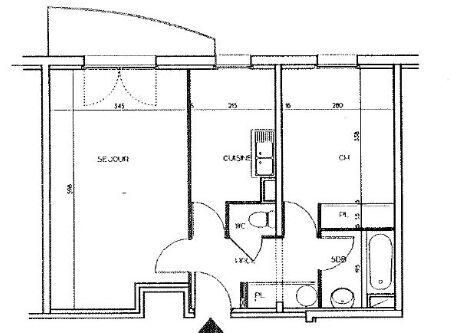 Appartement - 49 m² - 2 pièces