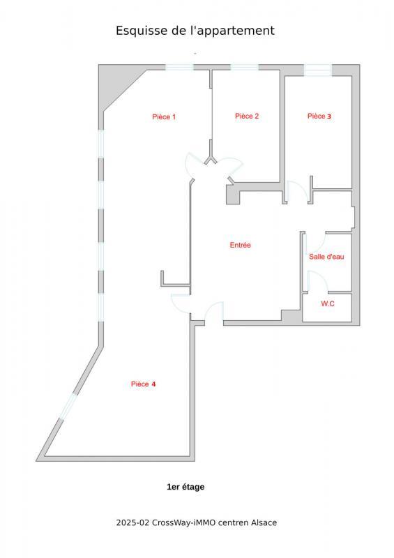 Bureau - 113 m² - 4 pièces