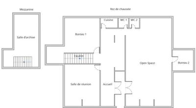 Local commercial - 137 m² - 6 pièces