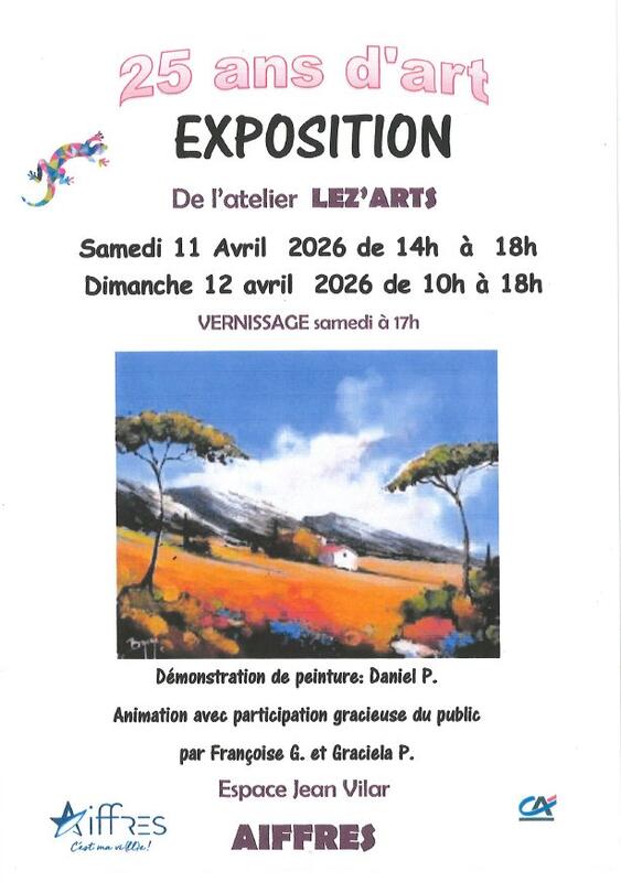 Exposition peinture association Lez'Arts à Aiffres