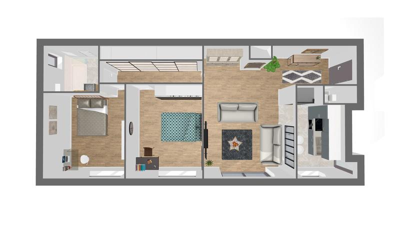 Appartement - 70 m² - 3 pièces