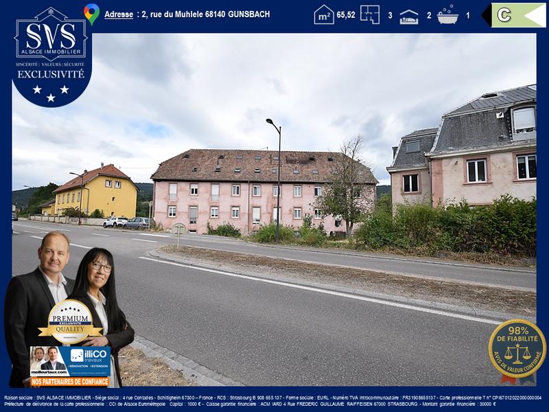 Appartement - 66 m² - 3 pièces