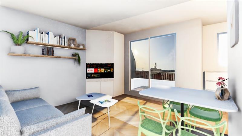 Appartement - 30 m² - 2 pièces