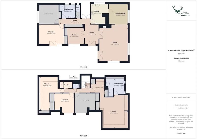 Appartement - 200 m² - 11 pièces