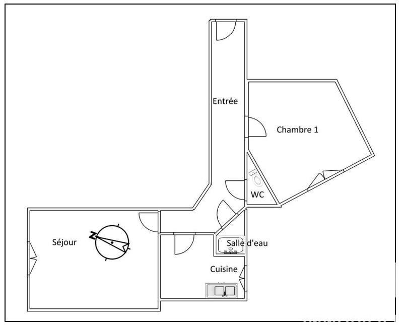 Appartement - 37 m² - 2 pièces