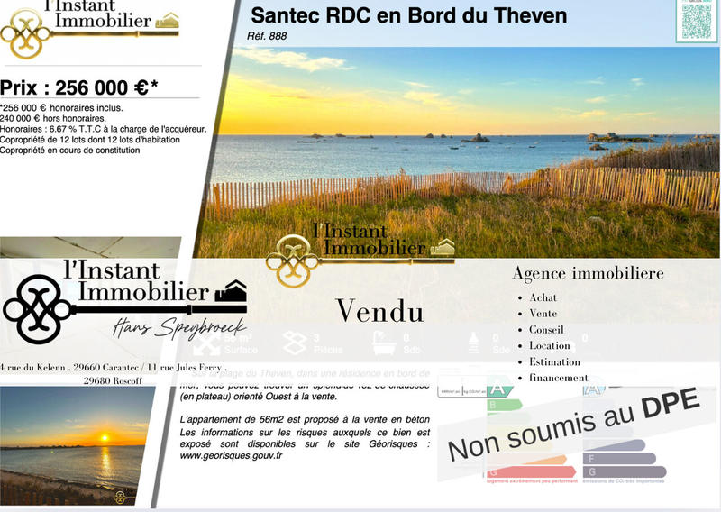 Appartement - 56 m² - 3 pièces