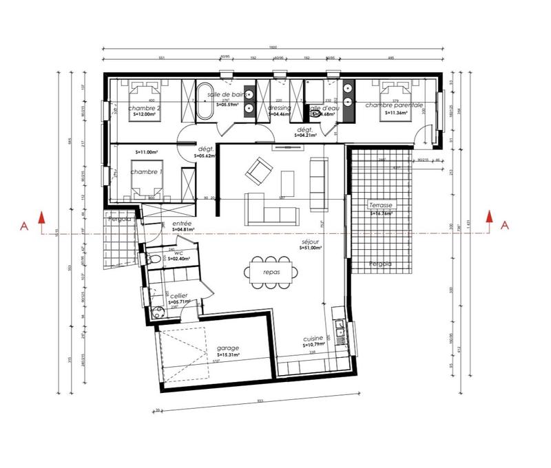 Maison - 133 m² - 4 pièces