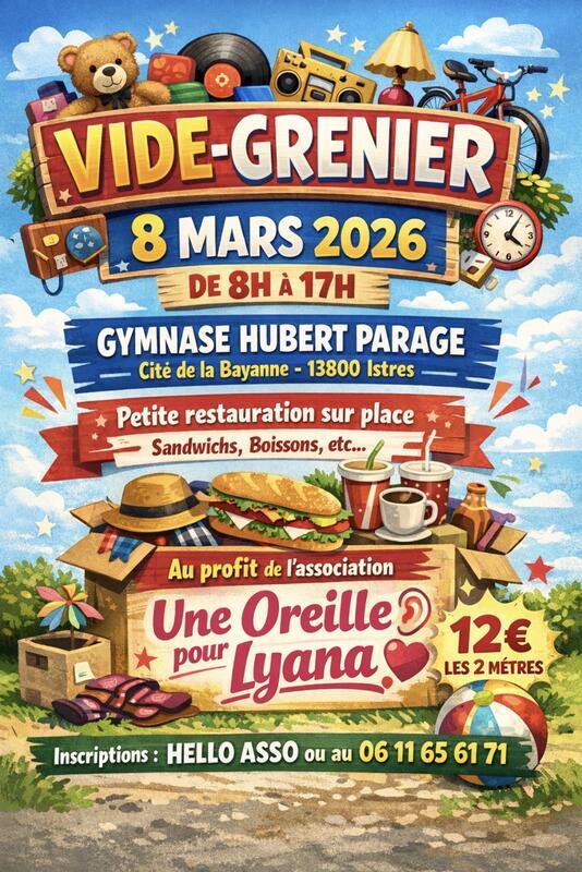 Vide grenier de l'association une oreille pour lyana
