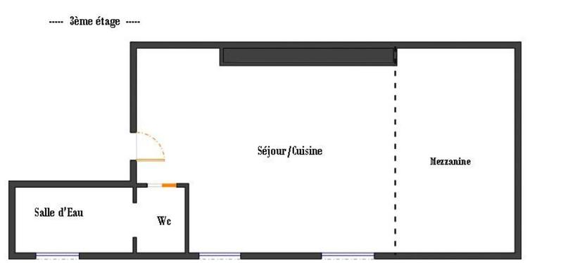 Appartement - 19 m² - 2 pièces