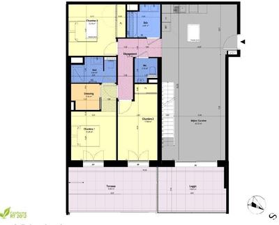 Appartement - 126 m² - 5 pièces