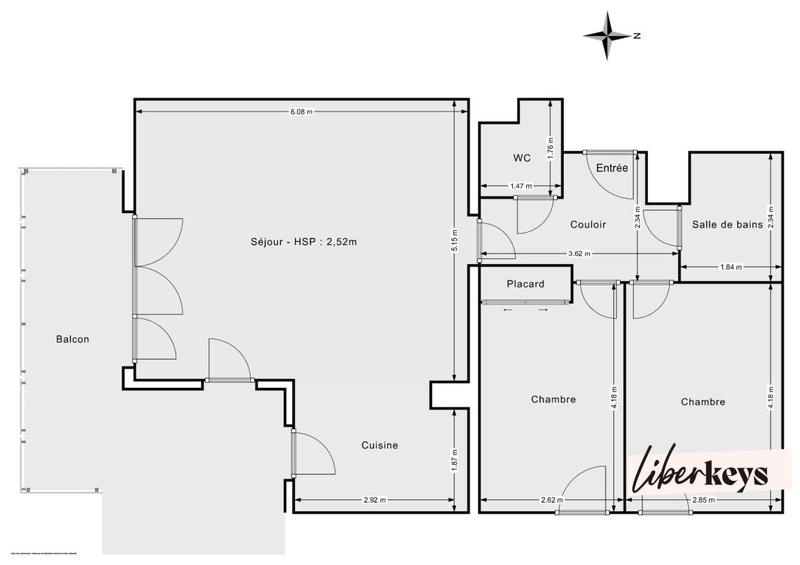 Appartement - 71 m² - 3 pièces