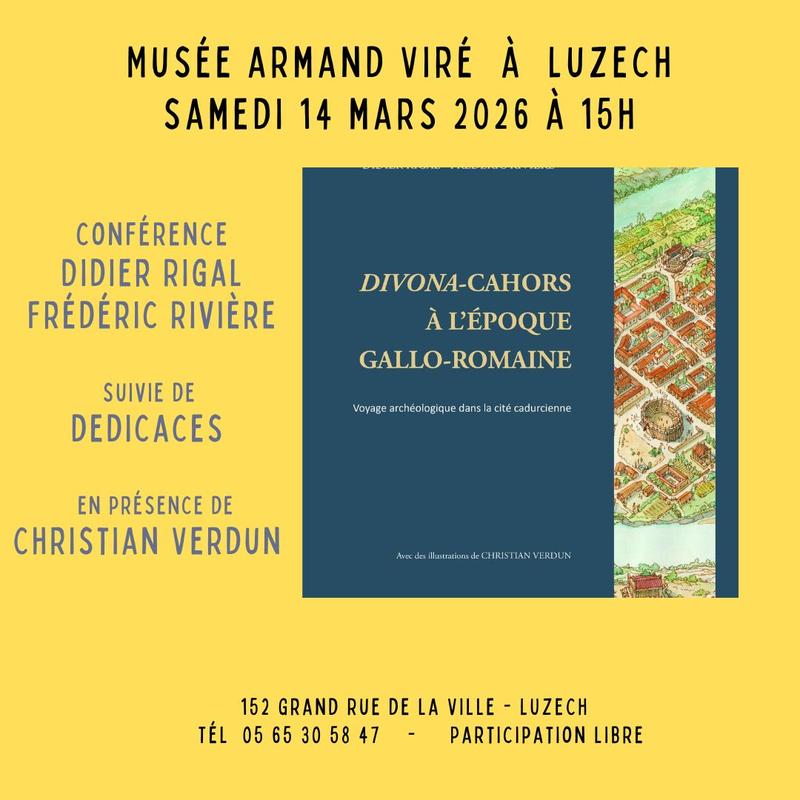 Conférence au musée Armand Viré : Divona : Cahors antique