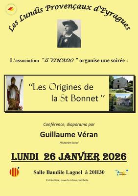 Conférence et Diaporama "Les Origines de la Saint Bonnet"