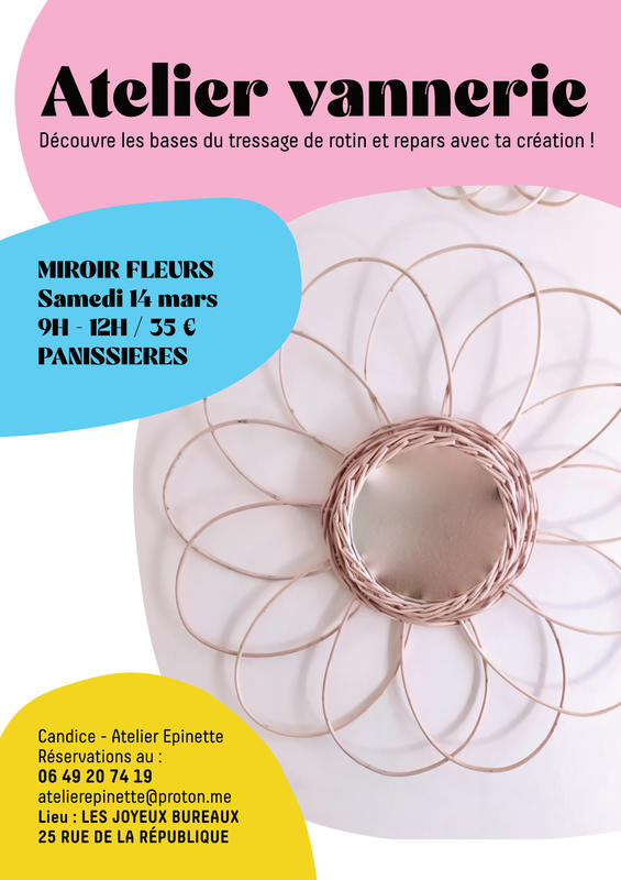 Atelier Vannerie - Miroir