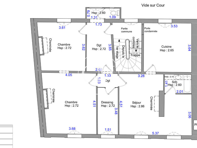 Appartement - 81 m² - 4 pièces