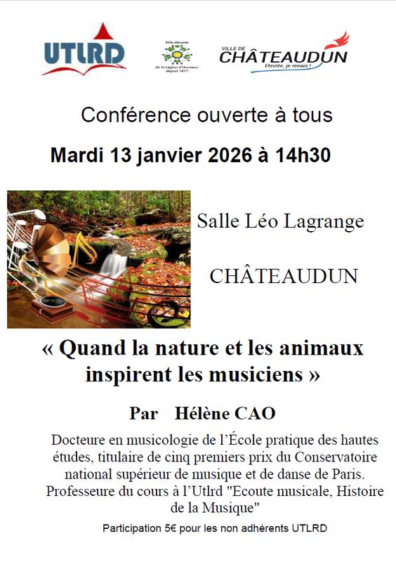 Conférence - Quand la nature et les animaux inspirent les musiciens