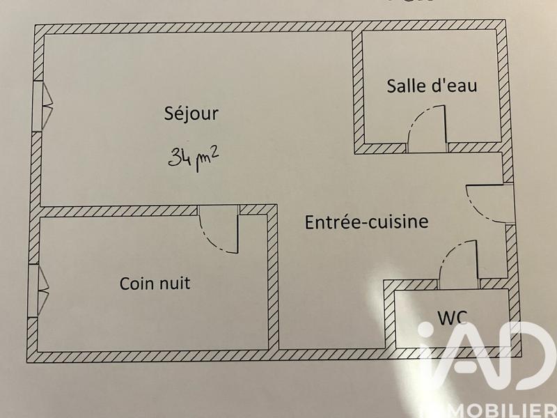 Appartement - 34 m² - 1 pièce