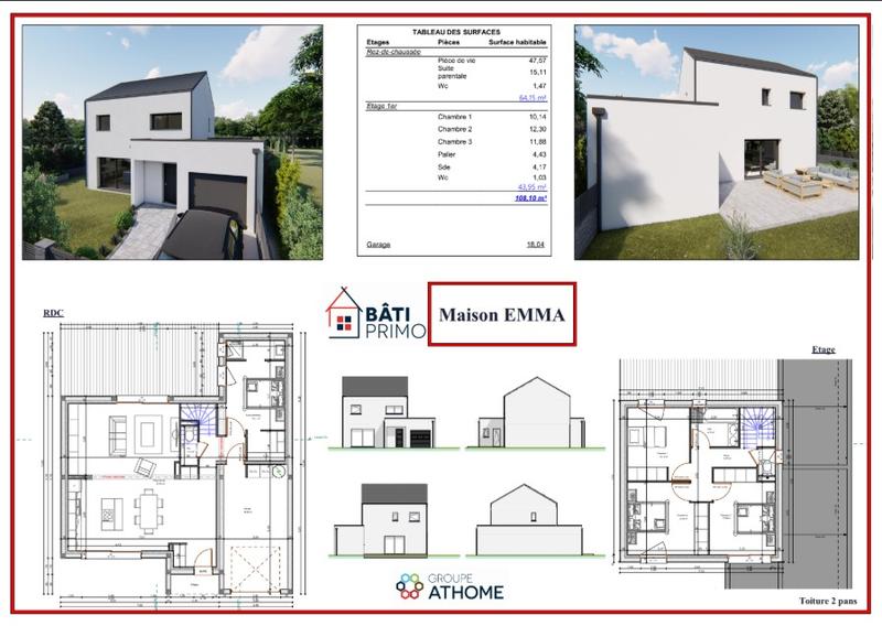 Maison - 108 m² - 5 pièces