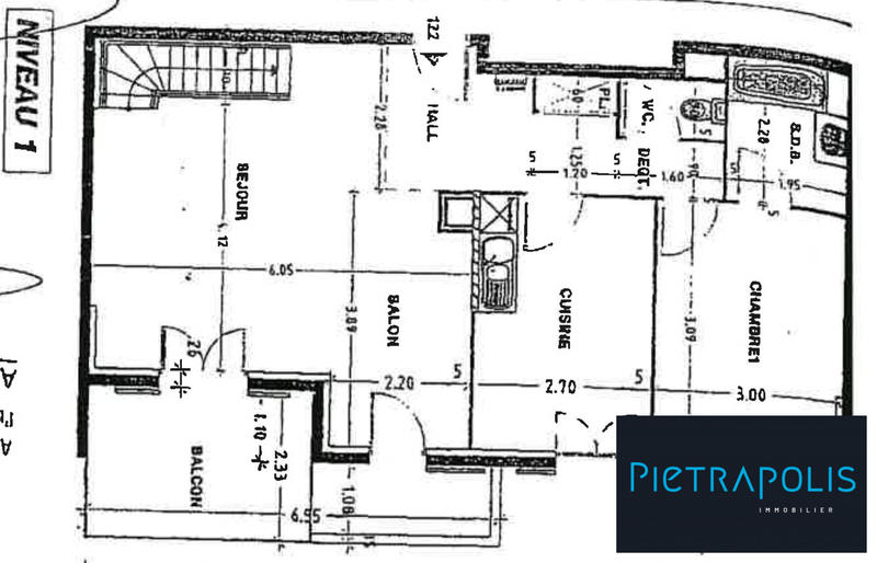 Appartement - 102 m² - 4 pièces