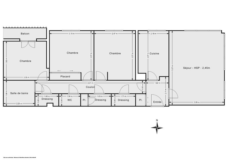 Appartement - 78 m² - 4 pièces