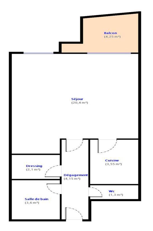 Studio - 35 m² - 1 pièce