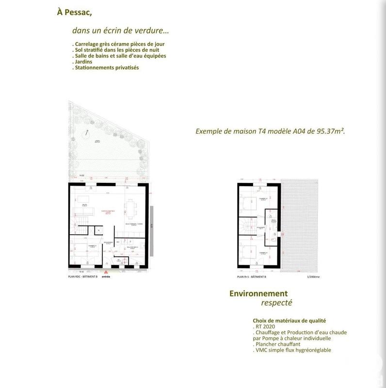 Maison - 95 m² - 4 pièces