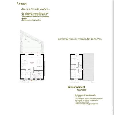 Maison - 95 m² - 4 pièces