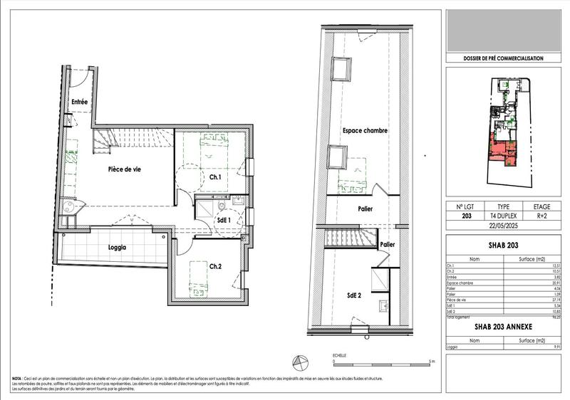 Duplex - 96 m² - 4 pièces