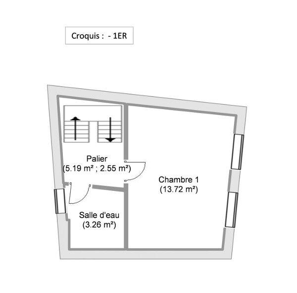 Maison - 59 m² - 3 pièces