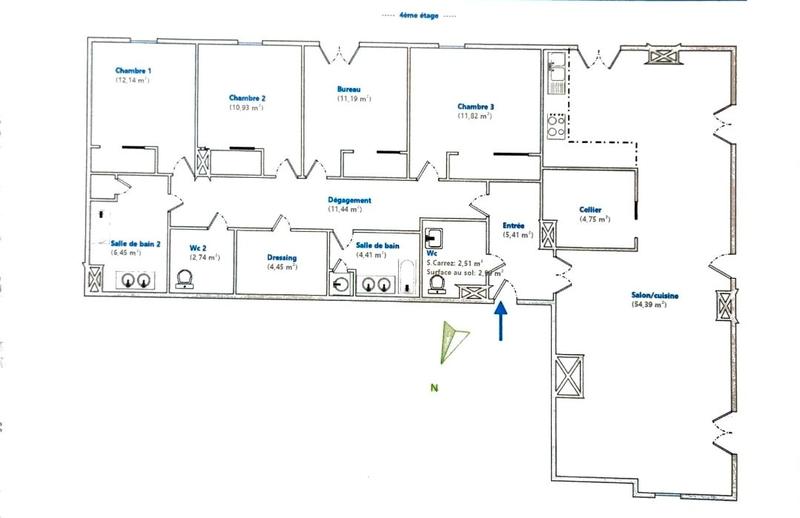 Appartement - 143 m² - 5 pièces