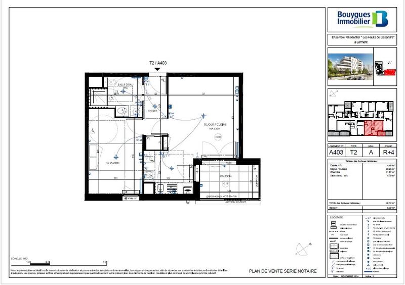 Appartement - 42 m² - 2 pièces