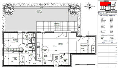 Appartement - 74 m² - 3 pièces